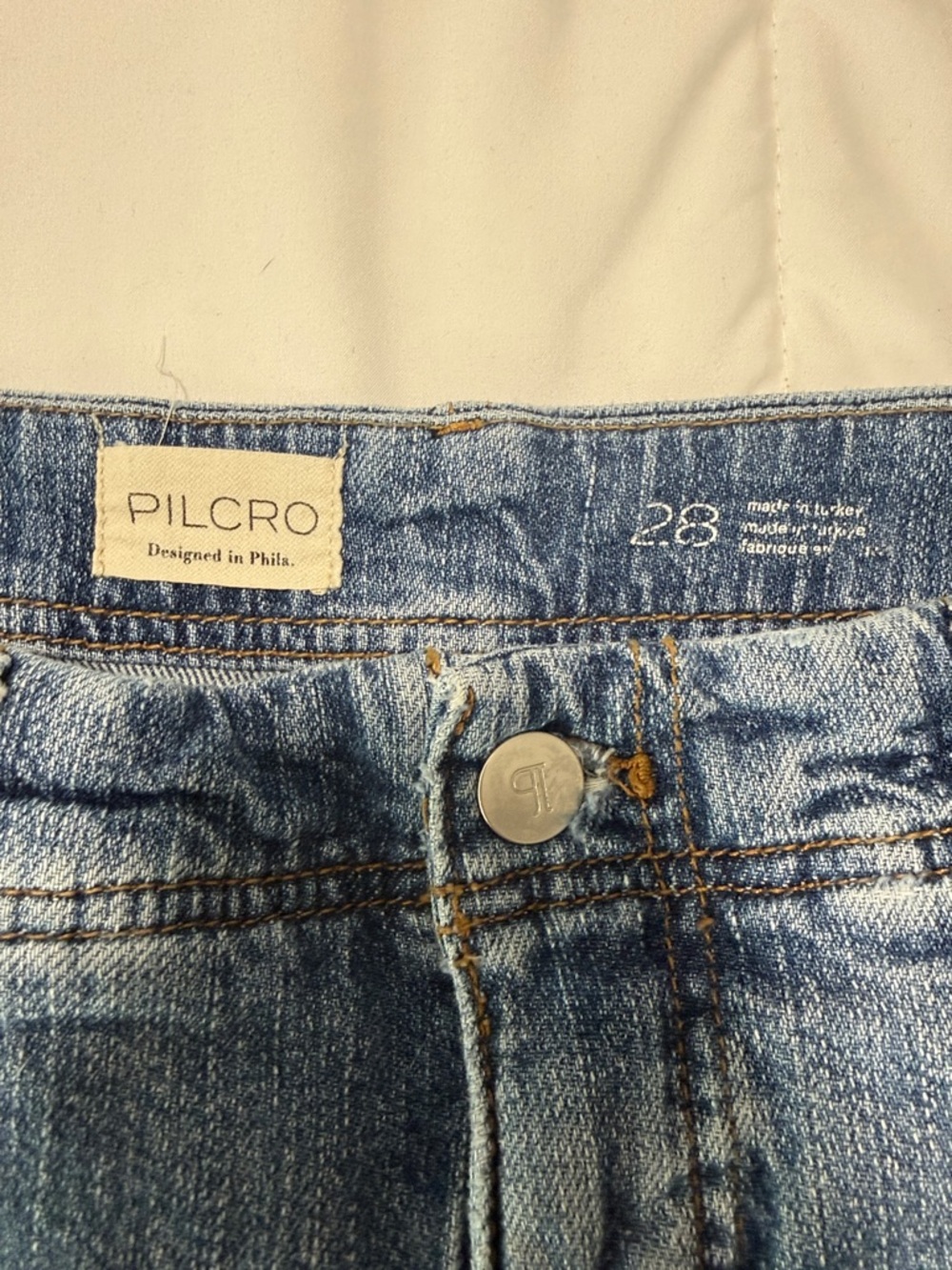 Anthropologie Pilcro Ella Wide Leg Distressed Blue Women’s Jeans - Picture 2 of 10